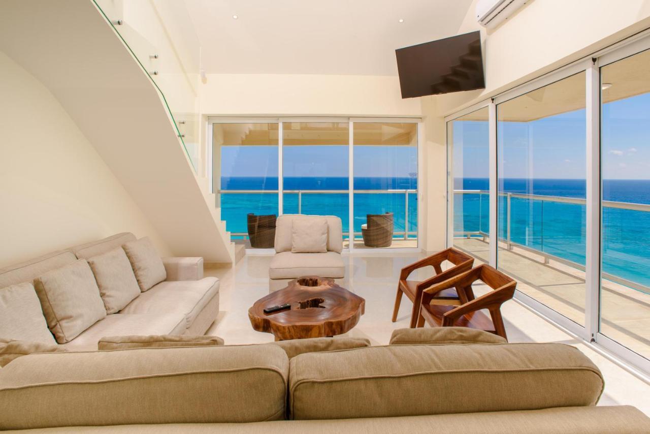 2 Story Oceanfront Penthouses On Cancun Beach! Exteriér fotografie
